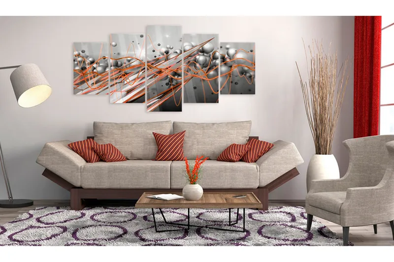 Tavla På Akryl Orange Stream 100x50 - Artgeist sp. z o. o. - Inredning - Tavlor & konst