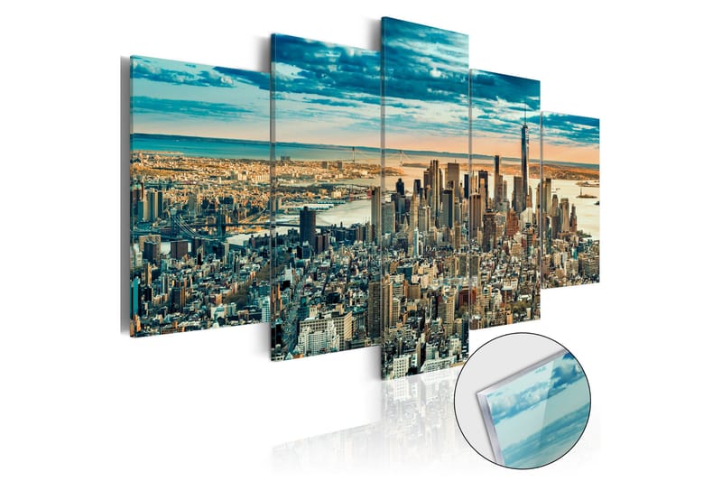 Tavla På Akryl Ny Dream City 100x50, Artgeist sp. z o. o.