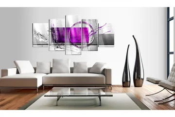 Tavla På Akryl Purple Expression 100x50 - Artgeist sp. z o. o. - Inredning - Tavlor & konst