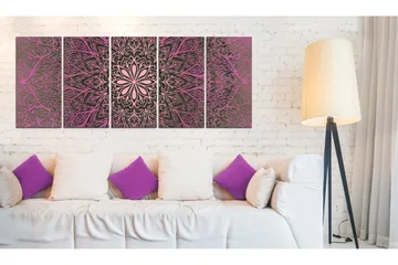 Tavla Pink Mandala 225x90 - Artgeist sp. z o. o. - Inredning - Tavlor & konst - Canvastavlor