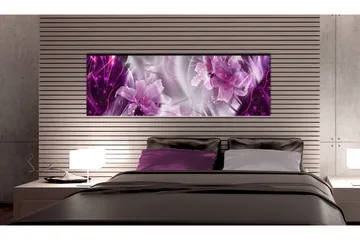 Tavla Purple Flames 150x50 - Artgeist sp. z o. o. - Inredning - Tavlor & konst - Canvastavlor