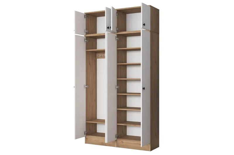 Thaven Smidesdetalj - Valnöt/Vit - Möbler - Hallmöbler - Möbelset för hall & entre