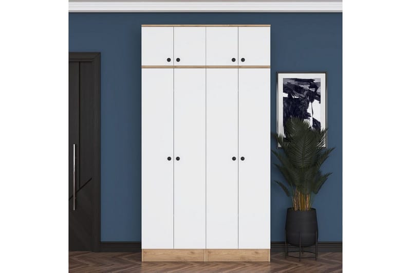 Thaven Smidesdetalj - Valnöt/Vit - Förvaring - Klädförvaring - Garderob & garderobssystem - Klädskåp & fristående garderob