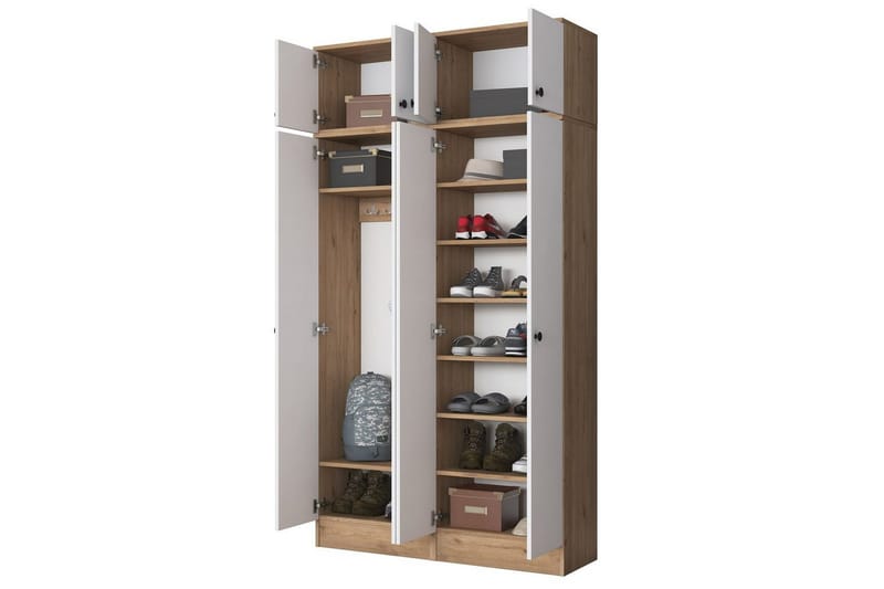 Thaven Smidesdetalj - Valnöt/Vit - Förvaring - Klädförvaring - Garderob & garderobssystem - Klädskåp & fristående garderob