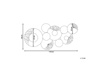 Cesium Väggdekoration - Silver/Svart - Inredning - Tavlor & konst - Canvastavlor