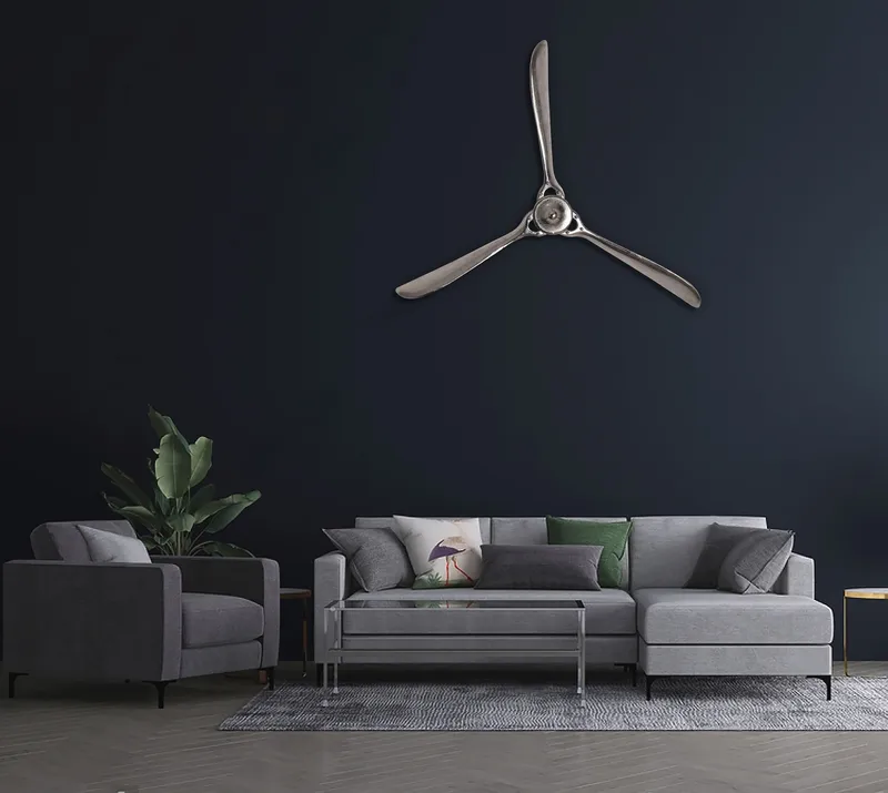 Corela Väggdekoration 85 cm - silverfärgad - Inredning - Dekoration & inredningsdetaljer - Prydnadssaker - Skulptur