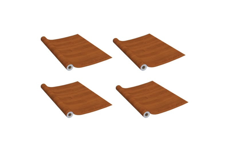 Dörrfolie 4 st ljus ek 210x90 cm PVC - Brun - Inredning - Väggdekor - Dekorplast - Kakeldekor