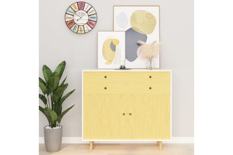 Dekorplast 2 st japansk ek 500x90 cm PVC - Beige - Inredning - Väggdekor - Dekorplast - Kakeldekor