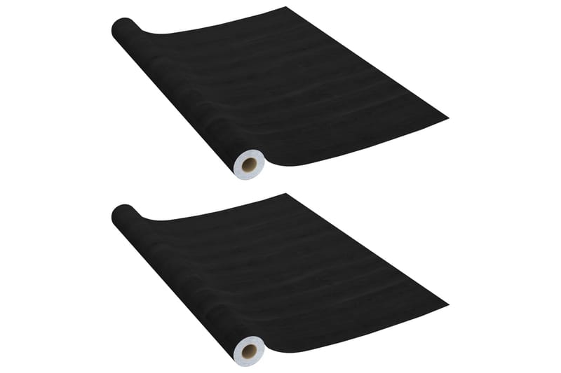 Dekorplast 2 st mörkt trä 500x90 cm PVC - Brun - Inredning - Väggdekor - Dekorplast - Kakeldekor