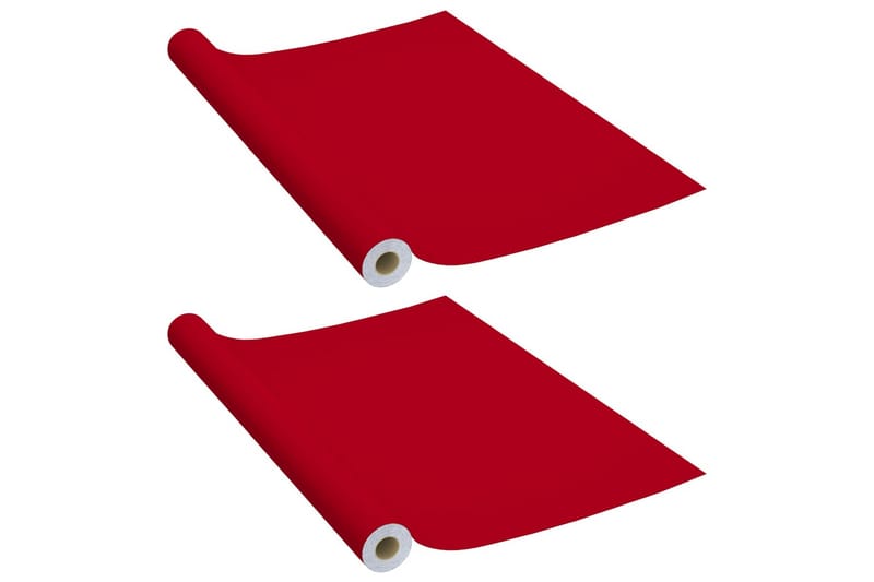 Dekorplast 2 st röd 500x90 cm PVC - Röd - Inredning - Väggdekor - Dekorplast - Kakeldekor