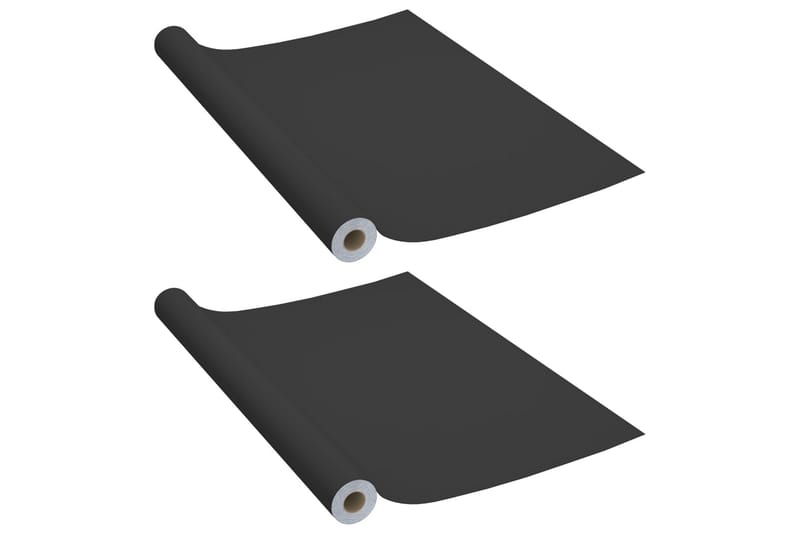 Dekorplast 2 st svart 500x90 cm PVC - Svart - Inredning - Väggdekor - Dekorplast - Kakeldekor