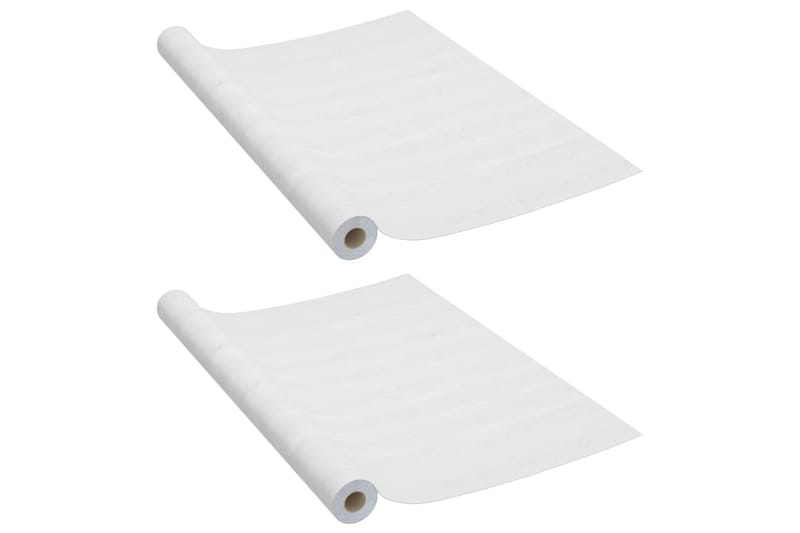 Dekorplast 2 st vitt trä 500x90 cm PVC - Vit - Inredning - Väggdekor - Dekorplast - Kakeldekor