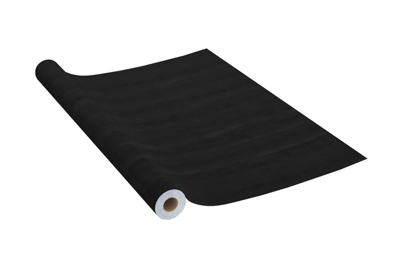 Dekorplast mörkt trä 500x90 cm PVC - Svart/Mörkt Trä - Fönsterfilm