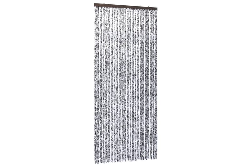 Insektsdraperi brun och beige 100x220 cm chenille - Brun/Beige - Inredning - Väggdekor - Dekorplast - Fönsterfilm