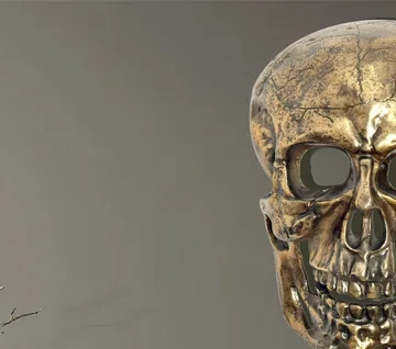 Garvik Väggdekoration Dödskalle i aluminium - guld - Inredning - Dekoration & inredningsdetaljer - Prydnadssaker - Skulptur