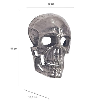 Garvik Väggdekoration Dödskalle i aluminium - silver - Inredning - Dekoration & inredningsdetaljer - Prydnadssaker - Skulptur