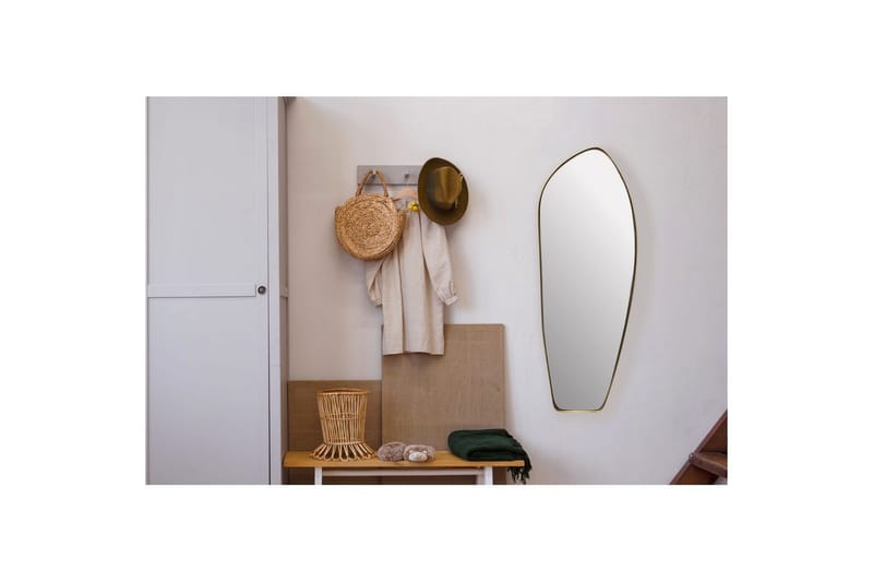 Spegel Wohnling Asymmetrisk metallram oval 90 cm - Inredning - Speglar - Väggspegel