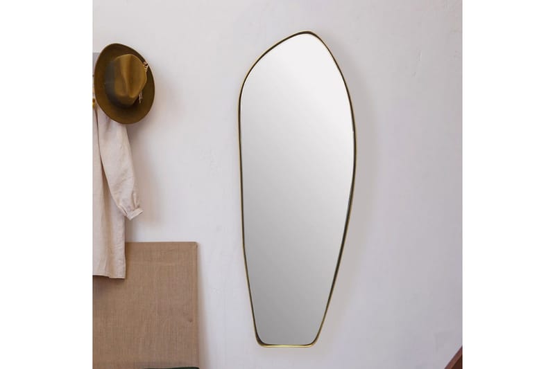 Spegel Wohnling Asymmetrisk metallram oval 90 cm - Inredning - Speglar - Väggspegel