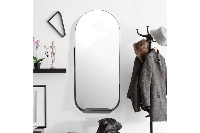 Spegel Wohnling Asymmetrisk metallram oval 90 cm - Inredning - Väggdekor - Dekorplast - Kakeldekor