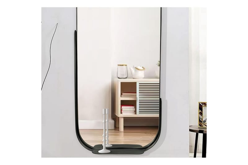 Spegel Wohnling Asymmetrisk metallram oval 90 cm - Inredning - Väggdekor - Dekorplast - Kakeldekor