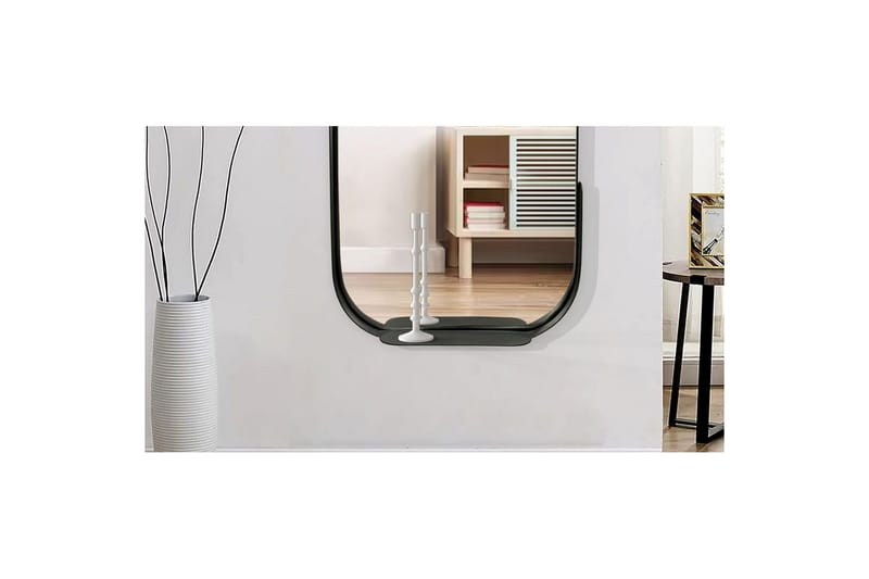 Spegel Wohnling Asymmetrisk metallram oval 90 cm - Inredning - Väggdekor - Dekorplast - Kakeldekor