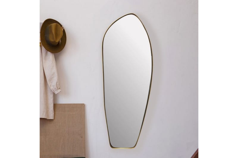 Spegel Wohnling Asymmetrisk metallram oval 90 cm - Inredning - Väggdekor - Dekorplast - Kakeldekor