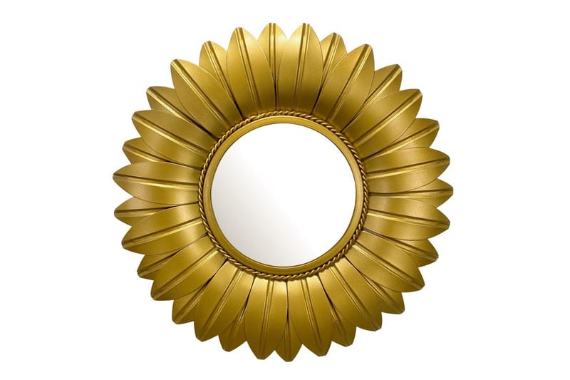 Spegel Wohnling Blomstil metallram rund 60 cm - Inredning - Väggdekor - Dekorplast - Kakeldekor
