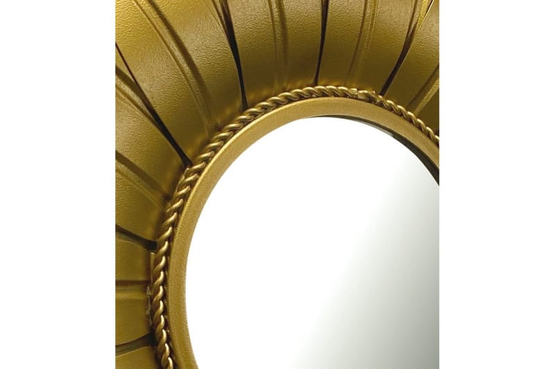 Spegel Wohnling Blomstil metallram rund 60 cm - Inredning - Väggdekor - Dekorplast - Kakeldekor