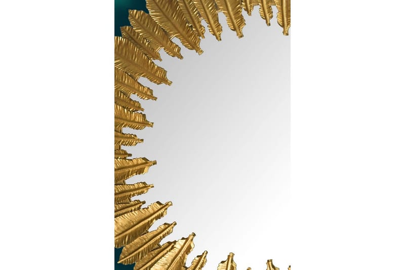 Spegel Wohnling Fjädrar metallram rund 68 cm modern - Inredning - Speglar - Väggspegel
