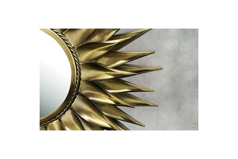 Spegel Wohnling Sun Style Metallram Rund 60 cm - Inredning - Väggdekor - Dekorplast - Kakeldekor