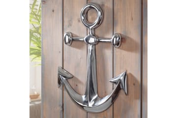 Väggdekoration Wohnling Ankare Maritim Handpolerad Aluminiumgjutning Modern - Inredning - Dekoration & inredningsdetaljer - Prydnadssaker - Dekorationsfigur