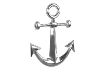 Väggdekoration Wohnling Ankare Maritim Handpolerad Aluminiumgjutning Modern - Inredning - Dekoration & inredningsdetaljer - Prydnadssaker - Dekorationsfigur