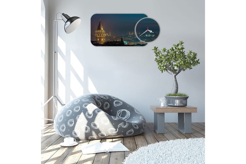 2-Delar - Flerfärgad - Inredning - Väggdekor - Väggklocka & väggur