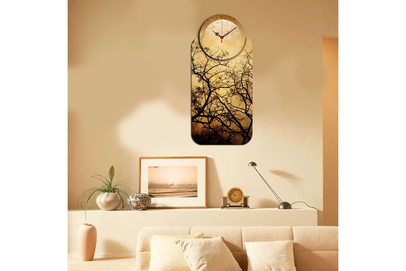 2-Delar - Flerfärgad - Inredning - Väggdekor - Väggklocka & väggur