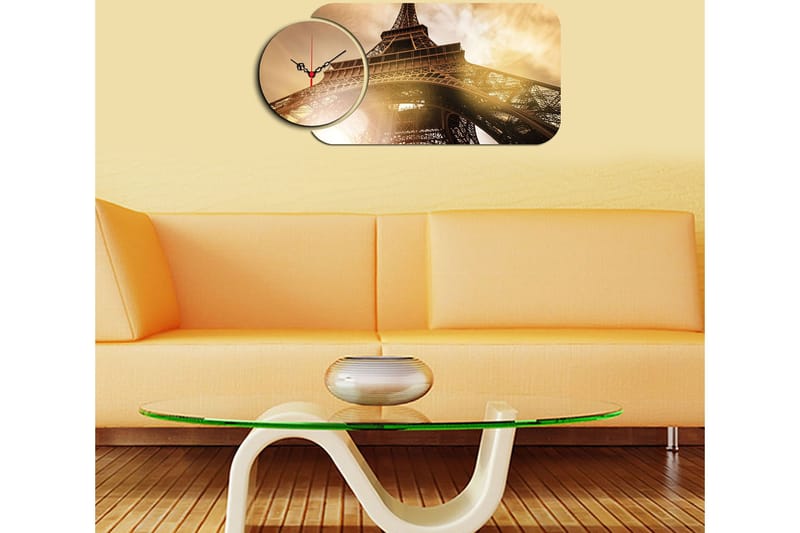 2-Delar - Flerfärgad - Inredning - Väggdekor - V äggklocka & väggur