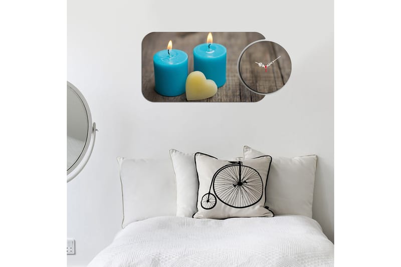 2-Delar - Flerfärgad - Inredning - Väggdekor - Väggklocka & väggur