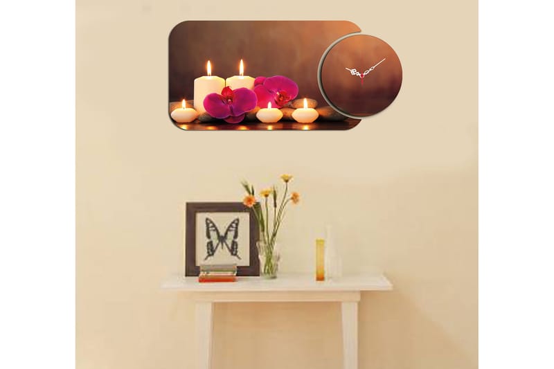 2-Delar - Flerfärgad - Inredning - Väggdekor - Väggklocka & väggur