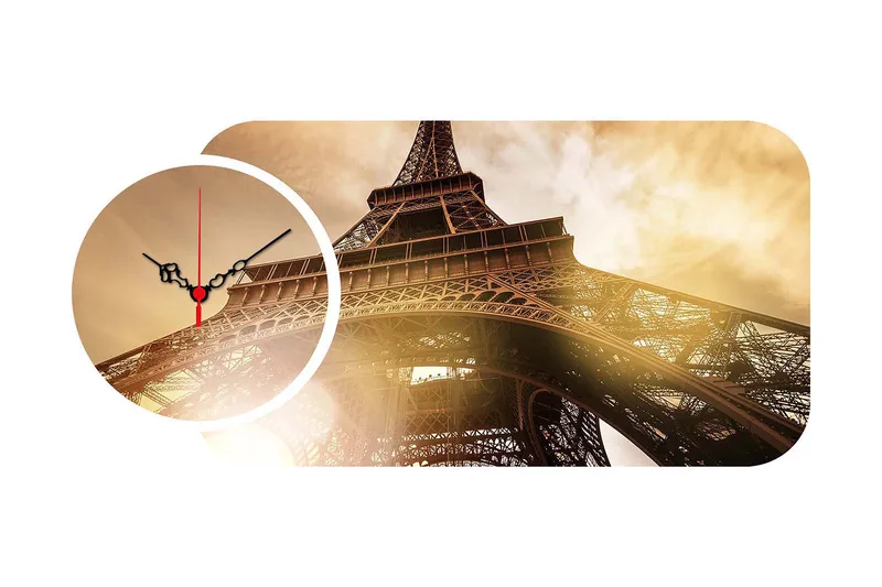 2-Delar - Flerfärgad - Inredning - Väggdekor - Väggklocka & väggur