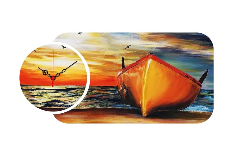 Decorative MDF Clock (2 Pieces) 68x32, undefined