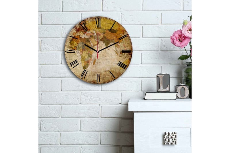 Decorative MDF Clock 30x - Väggklocka & väggur