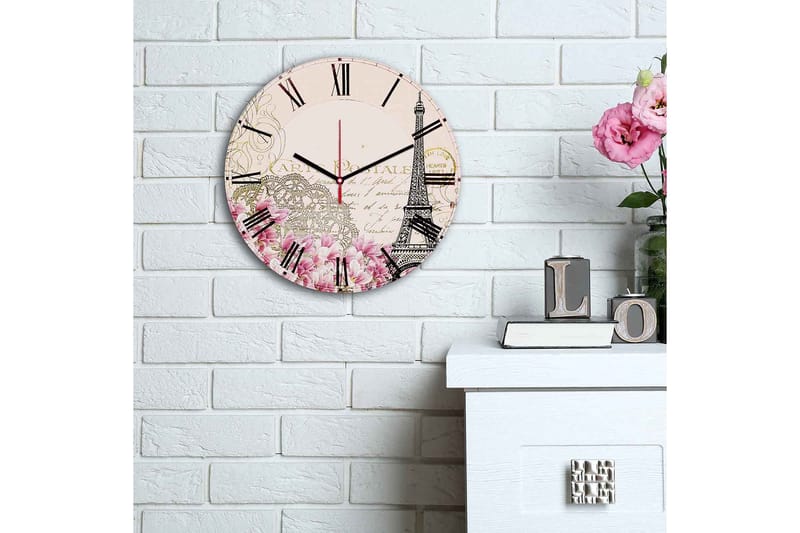 Decorative MDF Clock 30x - Väggklocka & väggur