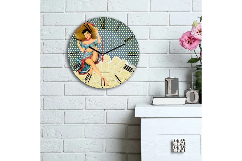 Decorative MDF Clock 30x - Inredning - Väggdekor - Väggklocka & väggur