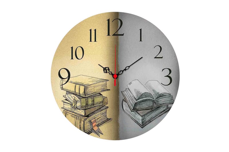 Decorative MDF Clock 40x - Väggklocka & väggur