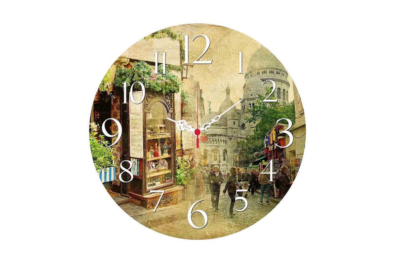 Decorative MDF Clock 40x - Väggklocka & väggur