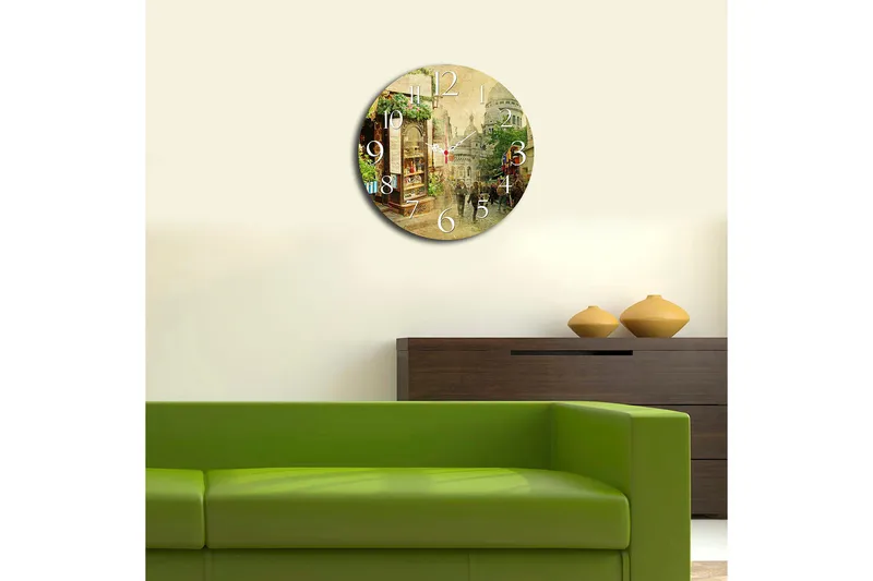 Decorative MDF Clock 40x - Inredning - Väggdekor - Väggklocka & väggur