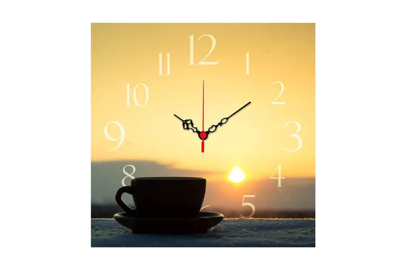 Decorative MDF Clock 40x40 - Inredning - Väggdekor - Väggklocka & väggur