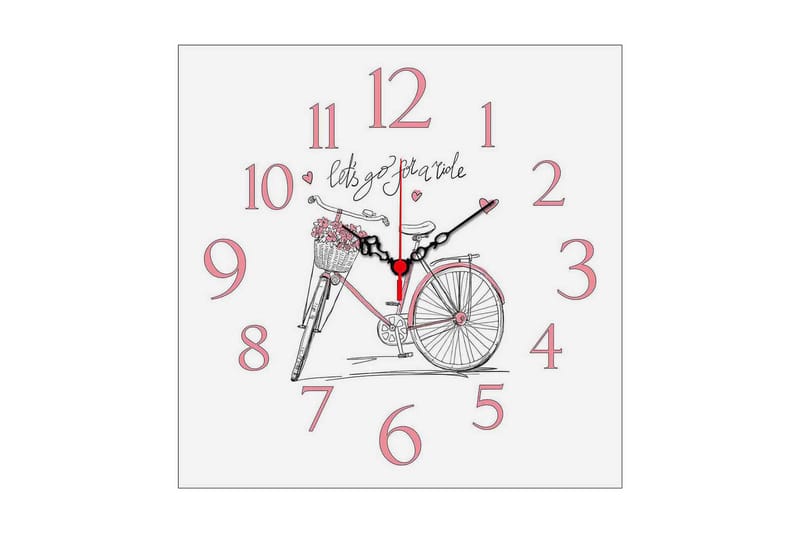 Decorative MDF Clock 40x40 - Inredning - Väggdekor - Väggklocka & väggur