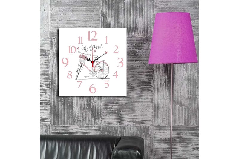 Decorative MDF Clock 40x40 - Väggklocka & väggur