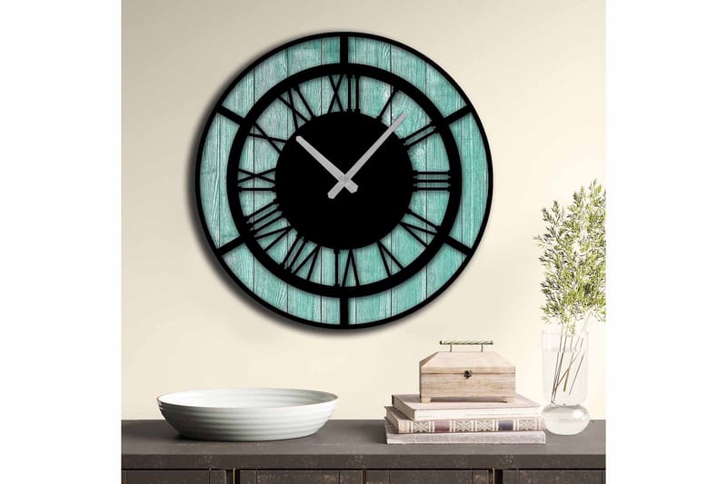 Decorative MDF Clock 50x - Väggklocka & väggur