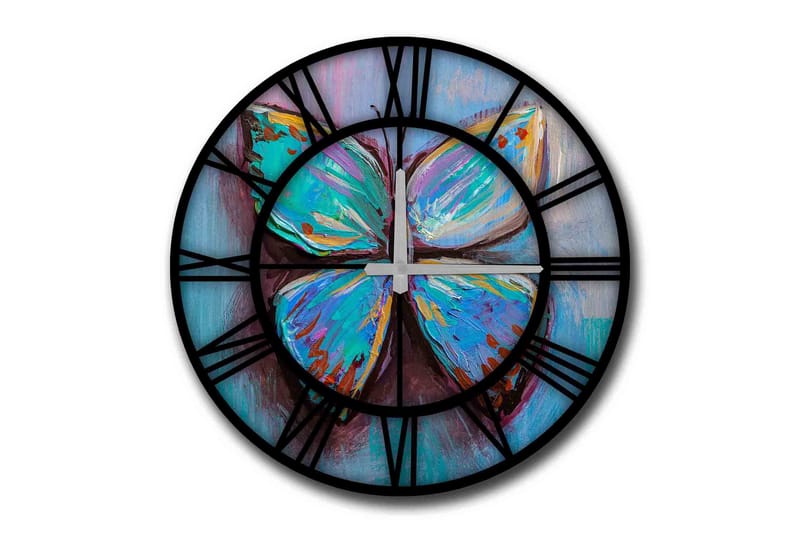 Decorative MDF Clock 50x - Väggklocka & väggur